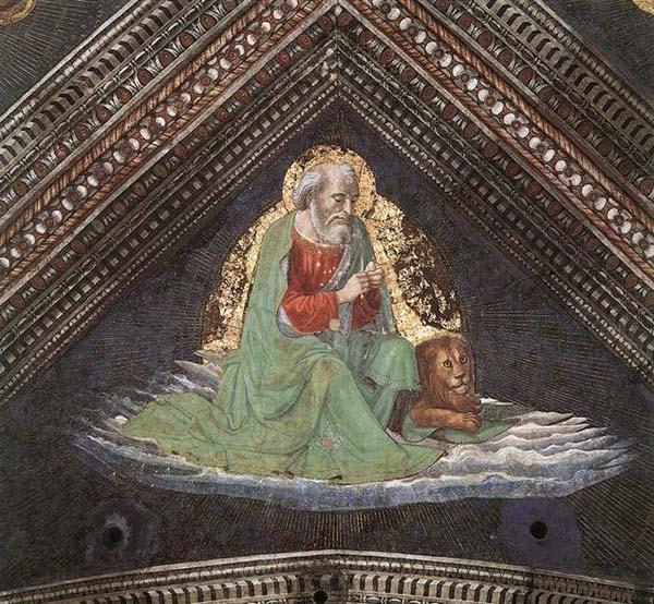 GHIRLANDAIO, Domenico St Mark the Evangelist Norge oil painting art